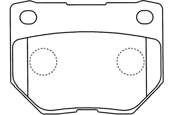 KAVO PARTS Piduriklotsi komplekt,ketaspidur BP-6603